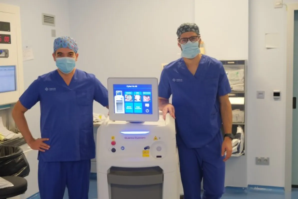 Láser Holmium para tratar la hiperplasia benigna de próstata en el Hospital IMED Elche